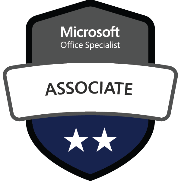 Microsoft Office Specialist Associate 认证徽章